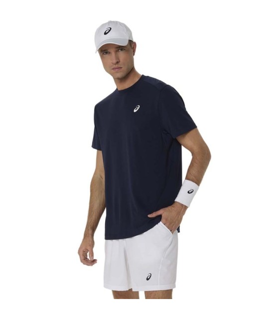 T-Shirt Asics Court SS Bleu Marine 2