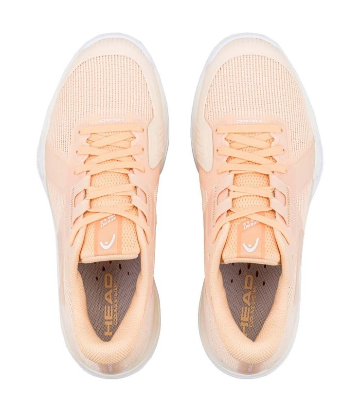 Head Sprint Pro 4.0 Scarpe Peach / White 4