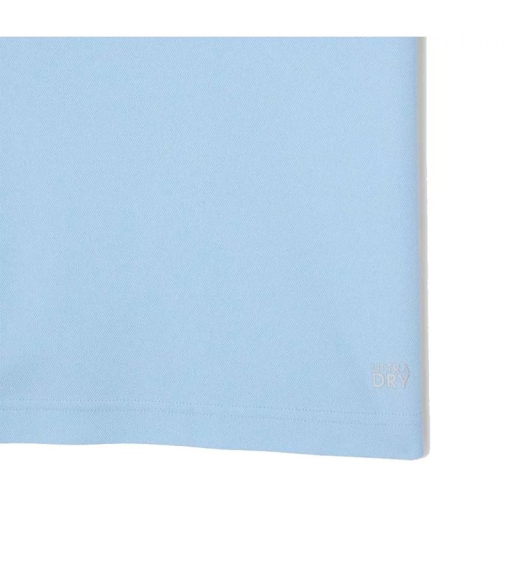 Maglietta Lacoste Tennis Novak Djokovic Ultra Dry Azzurro Chiaro Stampata