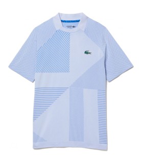 Polo Lacoste Sport seamless blue 1