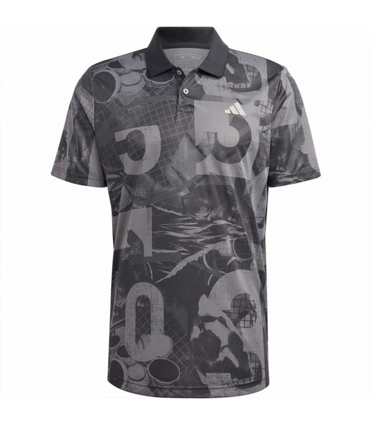 Polo Adidas Club Graph Graph Grigio 1