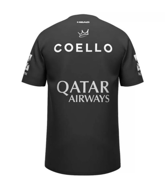 Cabeça Arturo Coello T-shirt 2026 Patrocinadores negros 2
