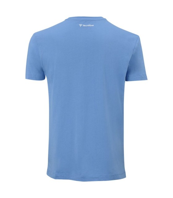 T-Shirt Tecnifibre Team Cotton Bleu Azur 2