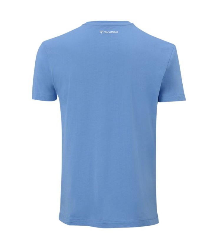 T-shirt Tecnifibre equipe algodão Bleu Azur 2