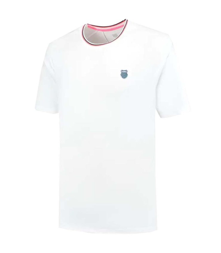 T-Shirt K-Swiss Hypercourt Mesh Crew Blanc 1