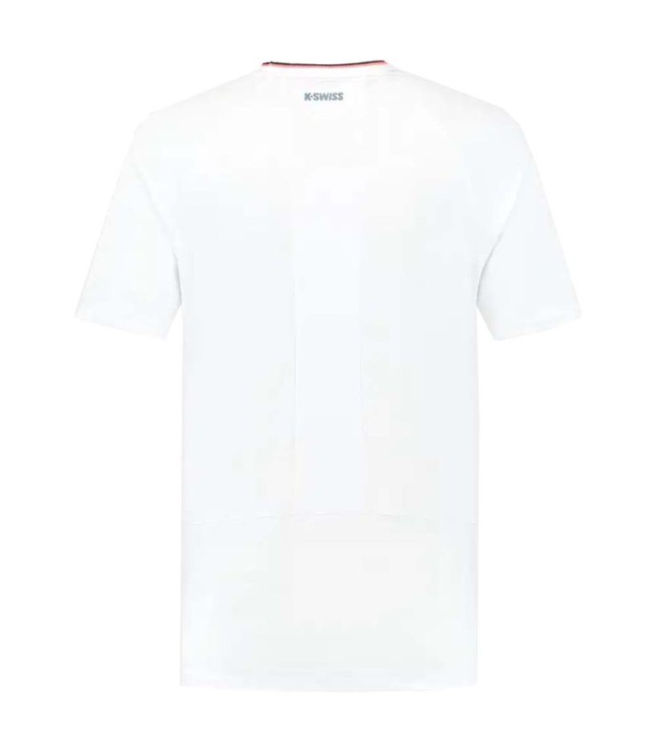 T-shirt K-Swiss Hypercourt Mesh Crew Blanc 2