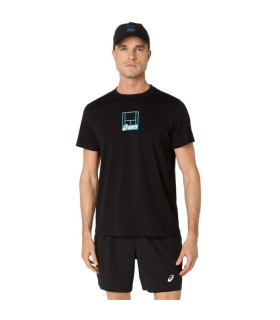 T-shirt ASICS Court Cour Grème graphique Noir 1