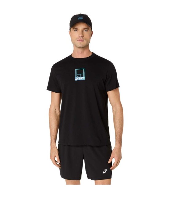 T-Shirt Asics Court Core Graphic Noir 1