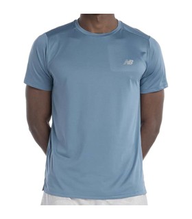 T-Shirt New Balance Essentials Bleu Gray 1