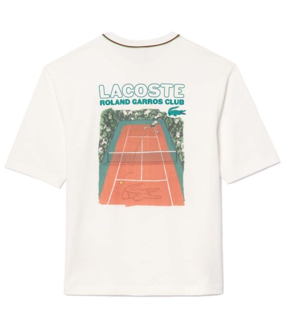 La chemise Lacoste Coton Roland Garros Blanc 2
