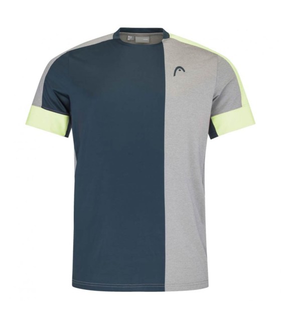 T-shirt testa padel tech grigio / vert 1