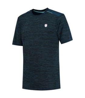 T-Shirt K-Swiss Hypercourt Tee Melange Bleu 1