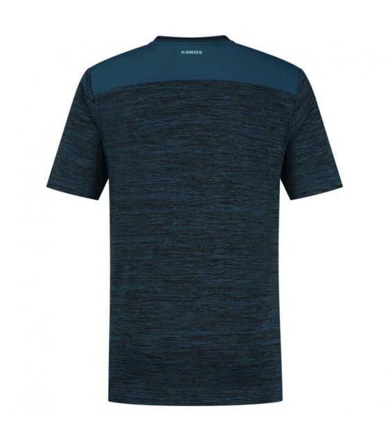 T-shirt K-Swiss Hypercourt Tee Melalange Bleu 2