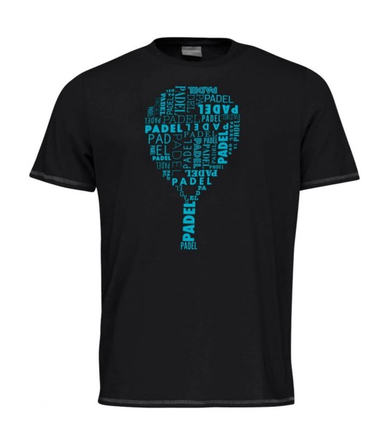 T-shirt cabeça typo noir 1