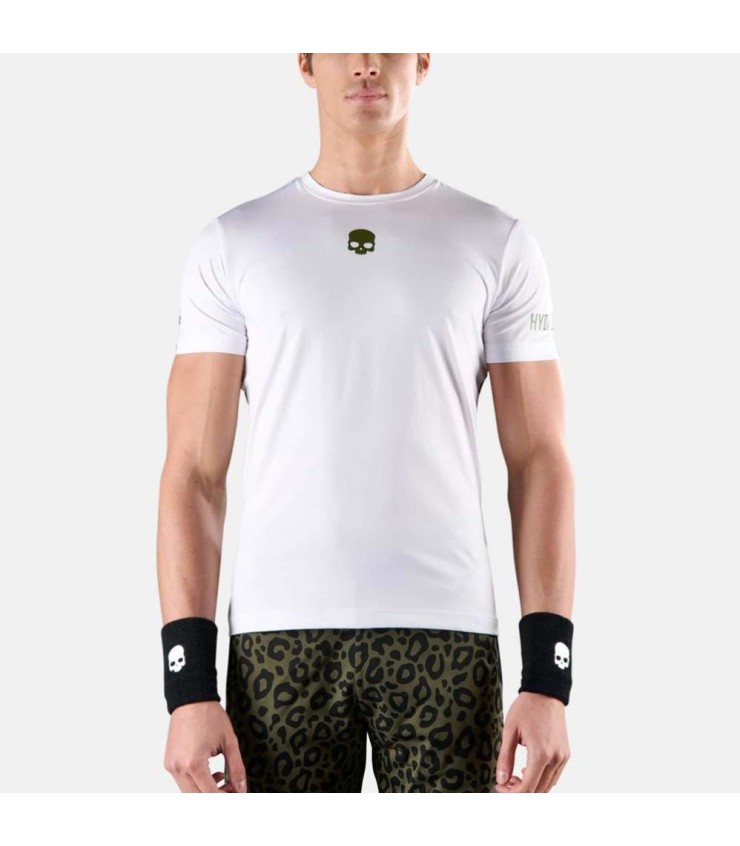 T-shirt Hidrogênio Tech Panther Blanc / Vert 1