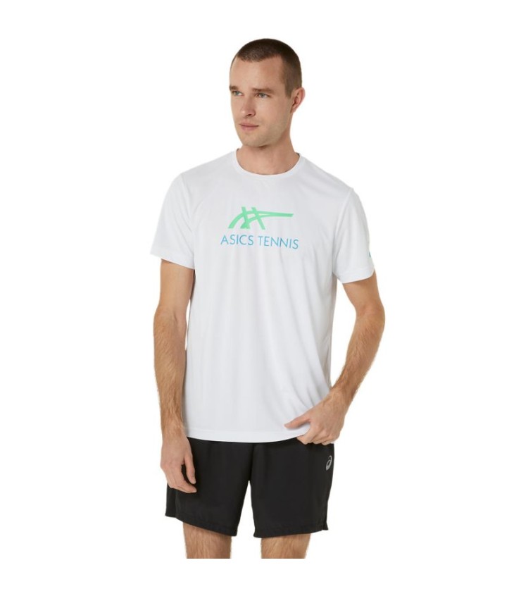 T-shirt de ASICS Court Graphic Blanc 1