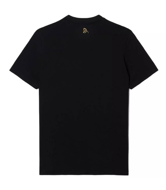 Lacoste Tennis Novak Djokovic Ultra Dry Black Print T-Shirt | Ipontennis
