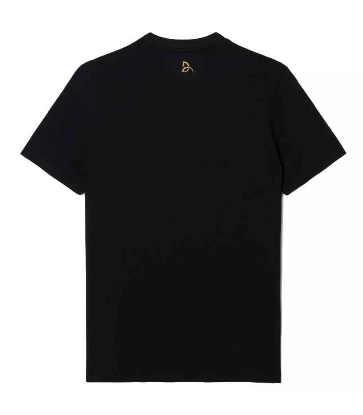Lacoste Tennis Novak Djokovic Ultra Dry Black Print T-Shirt | Ipontennis