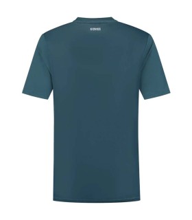 T-shirt K-Swiss Hypercourt Imprimer Crew Bleu Pétrole / Rose 2