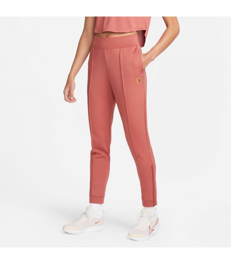 Pantalon Nike Court femme Dri-Fit Saumon 1