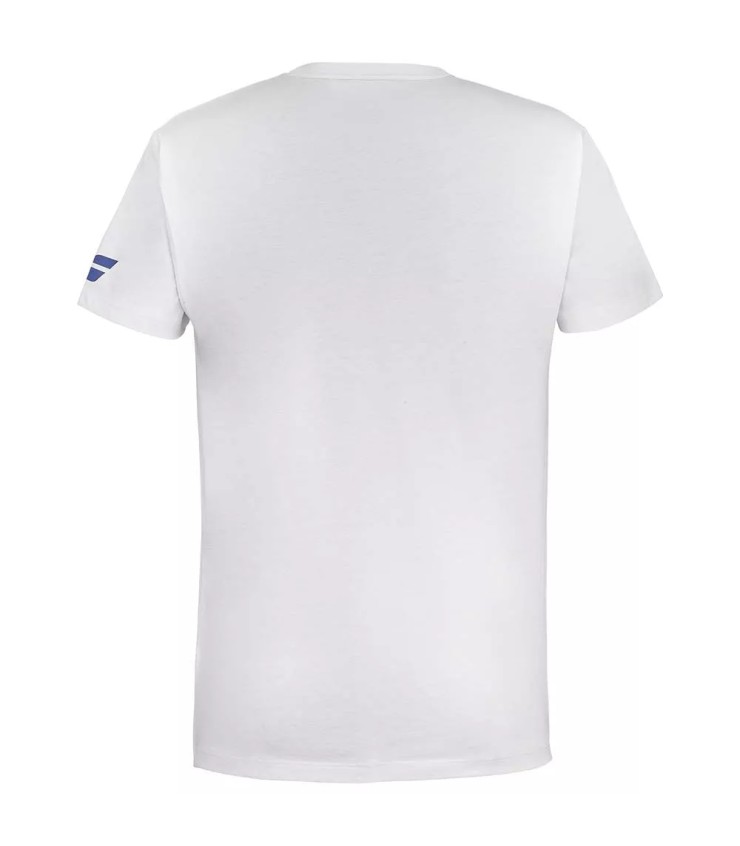 T-shirt d'exercice Babolat blanche | Ipontennis