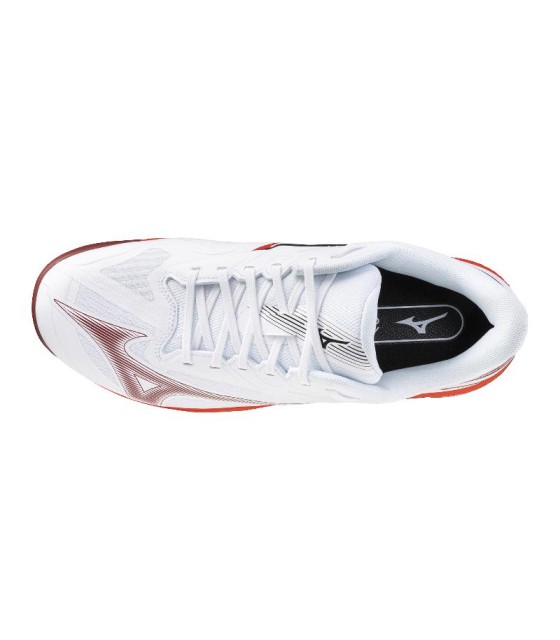Padel Sneakers Mizuno Welle überschreitet den rot-rot-rot 4
