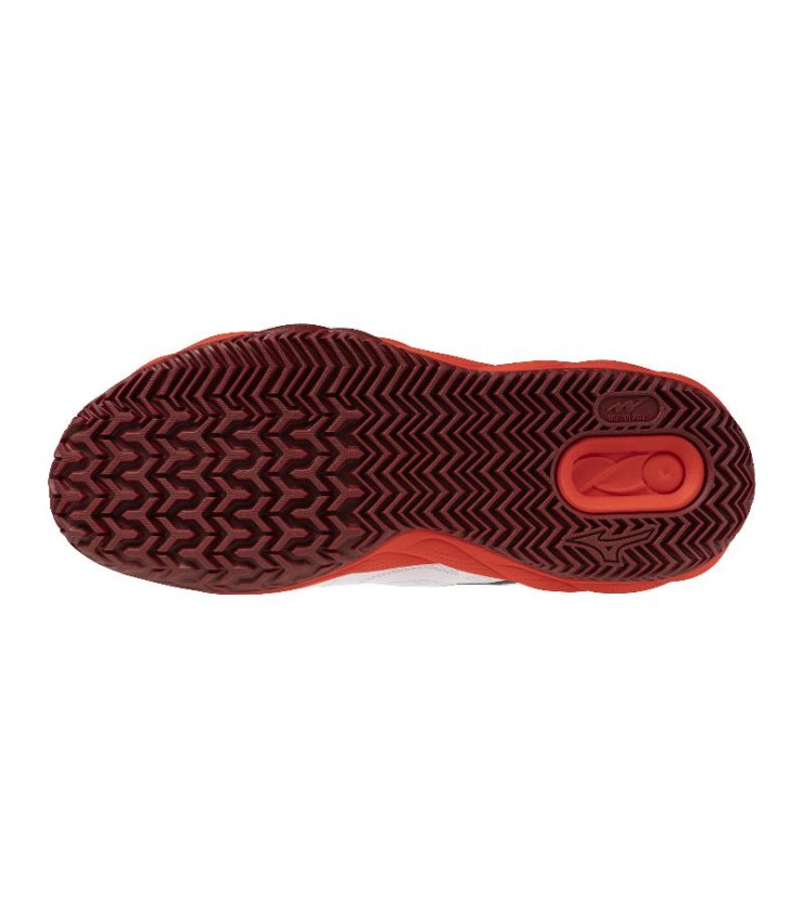 Zapatillas de Padel Mizuno Wave Enforce Court Clay Blanco Rojo 2