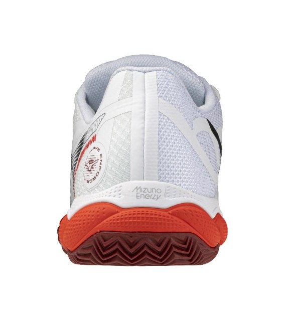 Zapatillas de Padel Mizuno Wave Enforce Court Clay Blanco Rojo 5