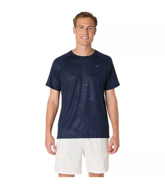 Camiseta Asics Game All Over azul medianoche 1