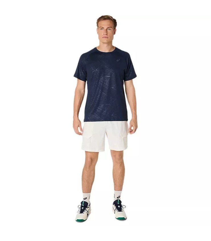 Camiseta Asics Game All Over azul medianoche 5