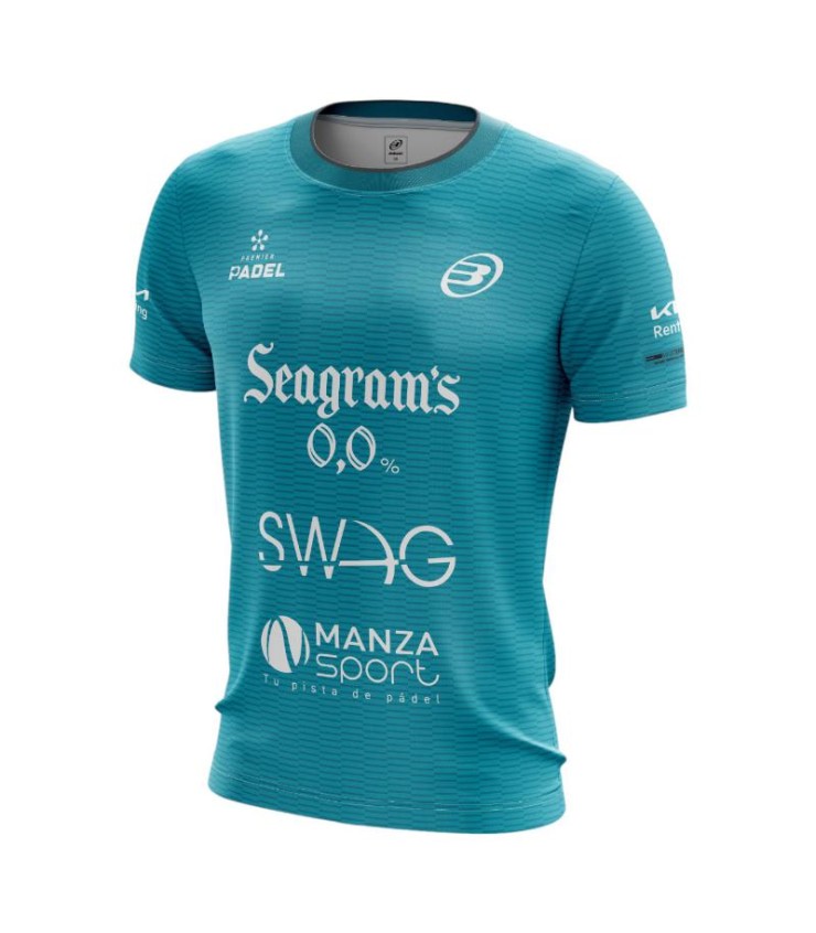 T-Shirt BullPadel Paquito Navarro Premier Padel Meira Turquoise Offerta + economica 1