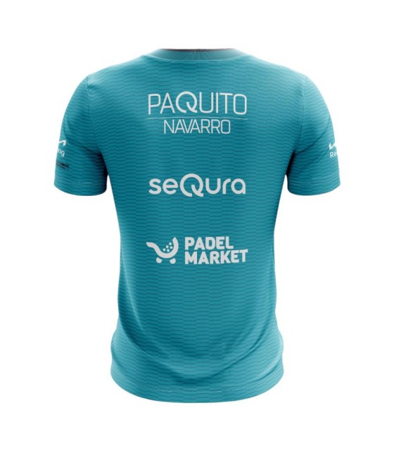 Camiseta Bullpadel Paquito Navarro Premier Padel Meira Turquesa Oferta + Barato 2