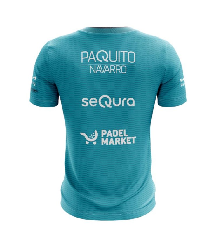 Camiseta Bullpadel Paquito Navarro Premier Padel Meira Turquesa Oferta + Barato 2