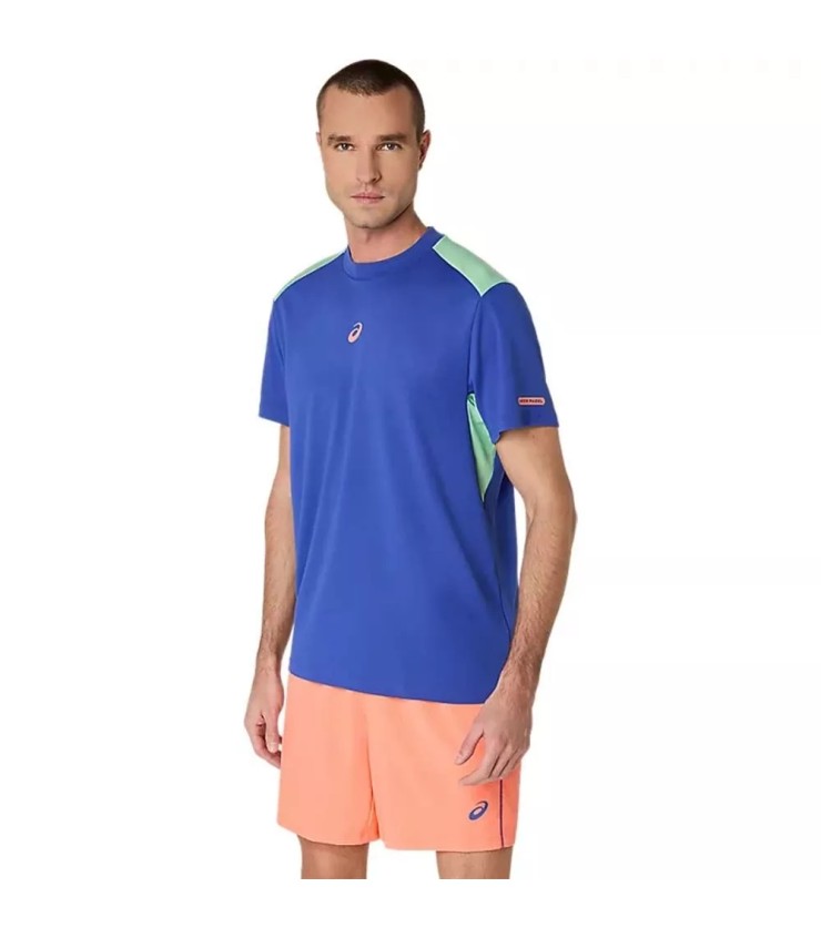 Maglietta Asics Padel Court Blu Verde