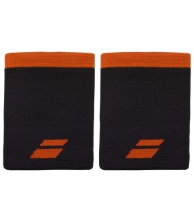 Babolat Jumbo logotipo preto / laranja pulseiras x 2 1