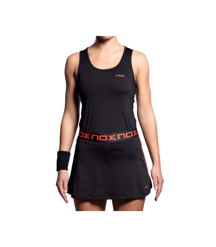 Nox equipe sem mangas t-shirt negra mulher 3