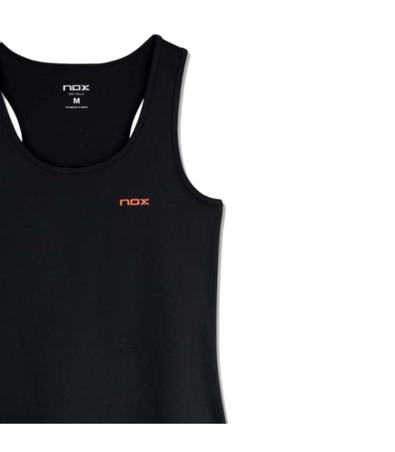Nox time sem mangas t-shirt negra mulher 5