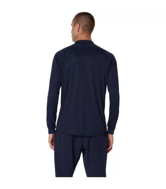 Zipper Long Sleeve T-Shirt ASICS Match LS Navy Blue