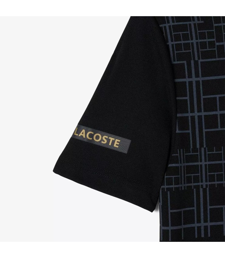 Polo de Tênis Lacoste Novak Djokovic Preto