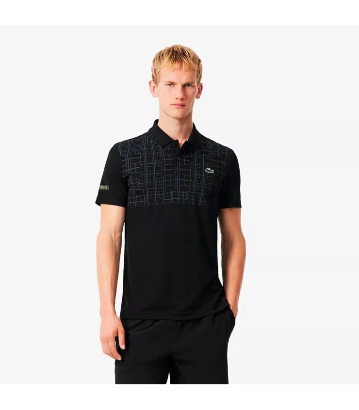 Polo de Tênis Lacoste Novak Djokovic Preto