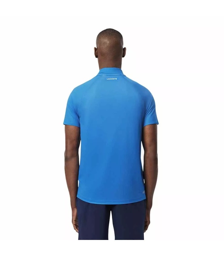 Polo Lacoste Ténis Novak Djokovic Azul Branco | Ipontennis
