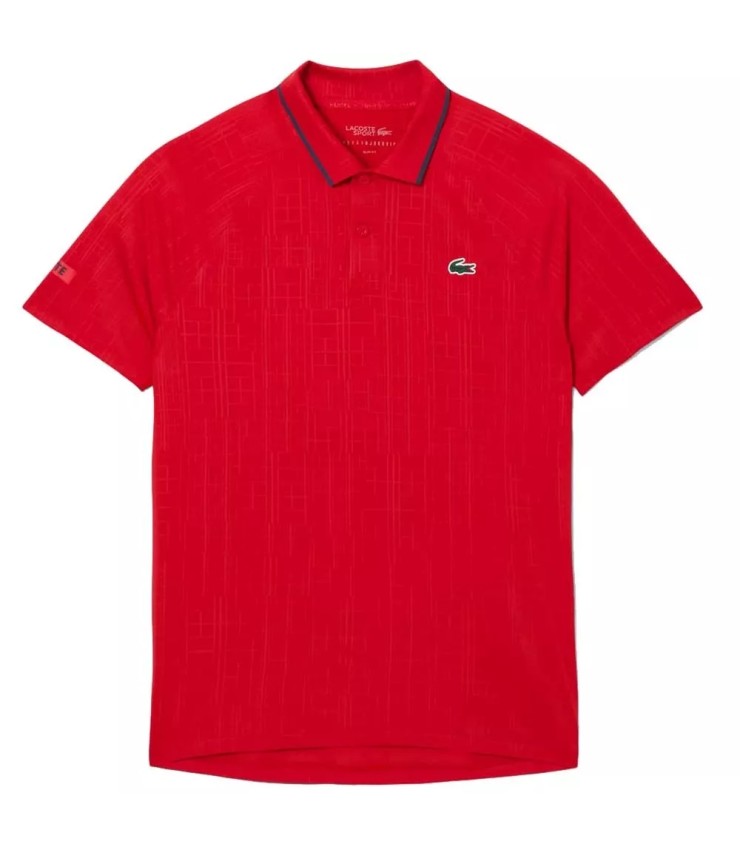 Polo de Tennis Lacoste Novak Djokovic en Court Rouge