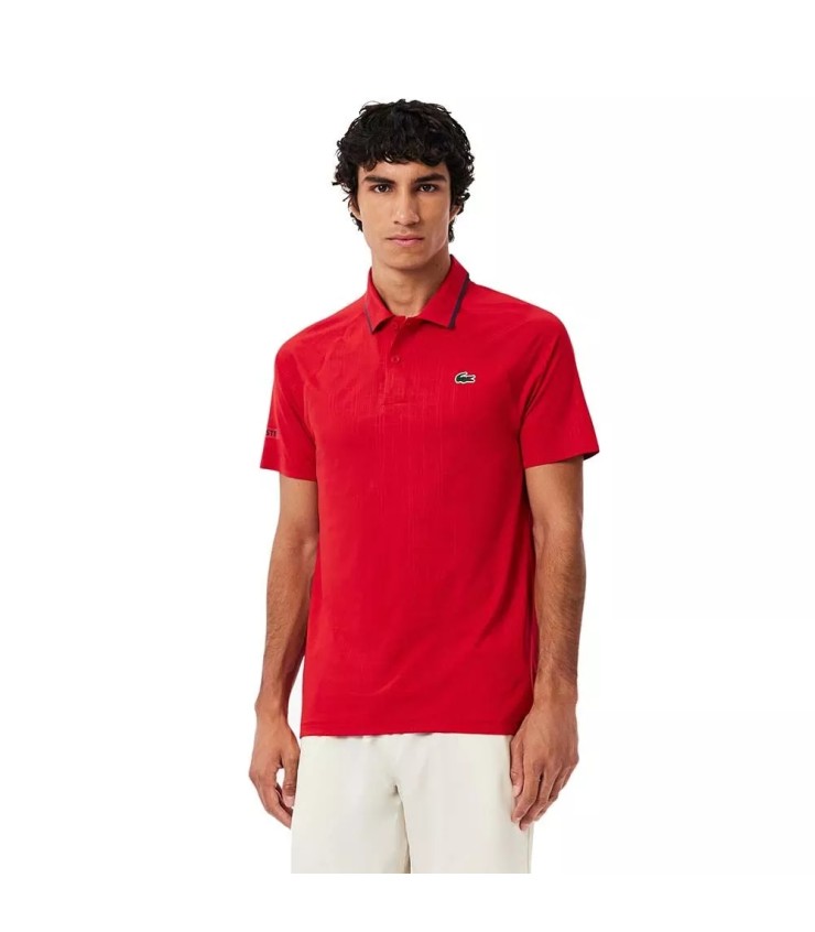 Lacoste Novak Djokovic Tennis Polo in Court Red