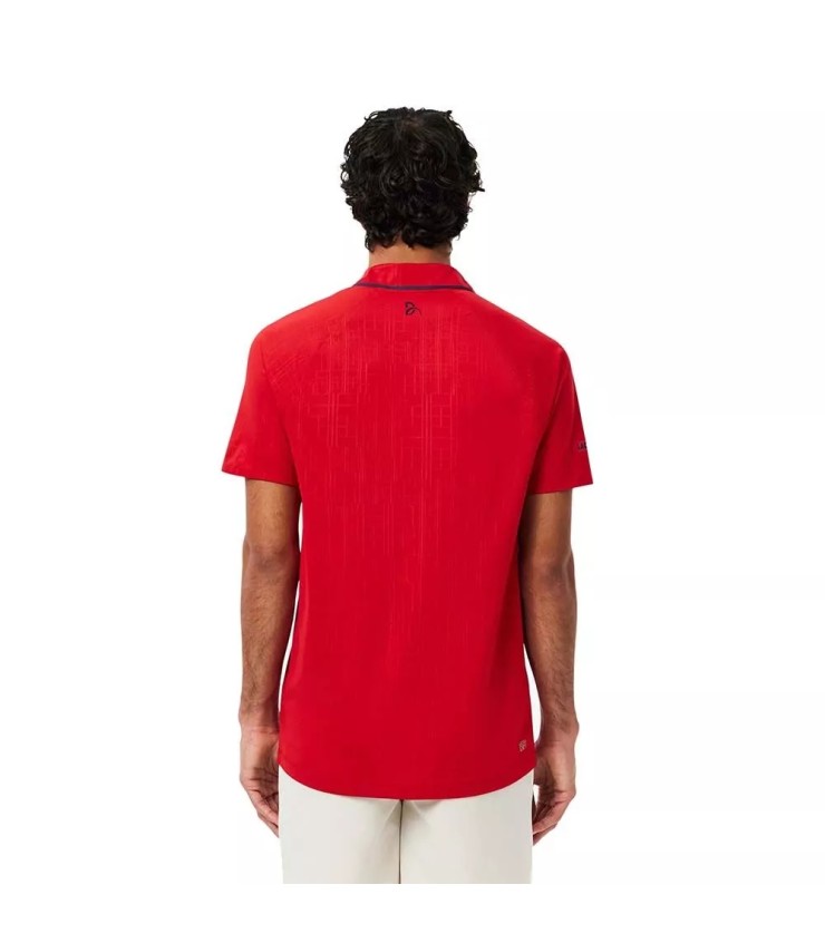 Polo de Ténis Lacoste Novak Djokovic em Pista Vermelho