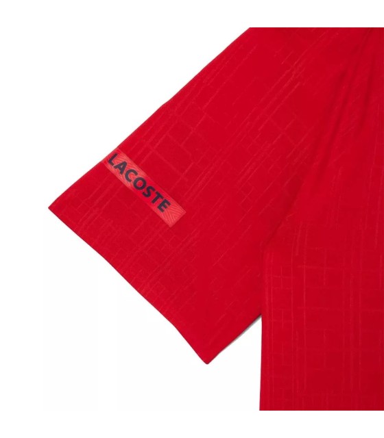 Polo de Tennis Lacoste Novak Djokovic en Court Rouge
