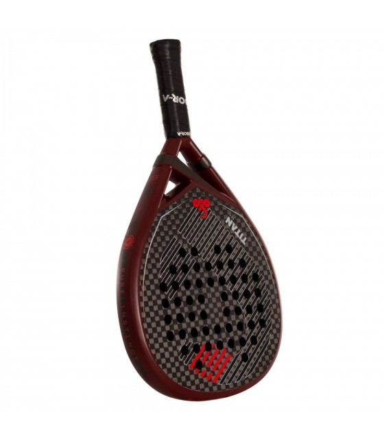 Vibory Titan 12K Padel Racket Red 2026 5