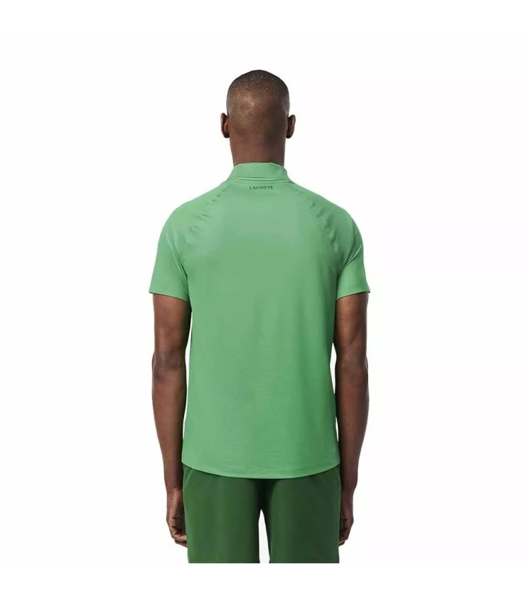 Polo verde bianco Lacoste Tennis Novak Djokovic. | Ipontennis