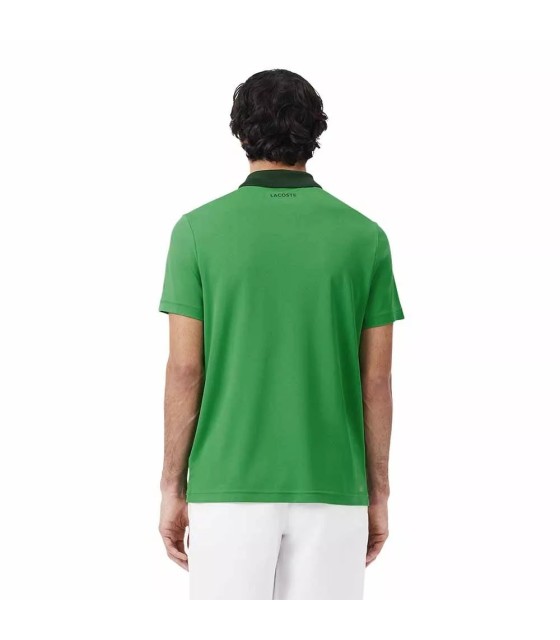 Polo Lacoste Tennista Appassionato Novak Djokovic Verde Marino Polo | Ipontennis