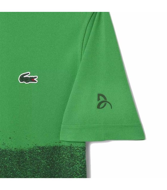 Polo Lacoste Tennis Fan Novak Djokovic Grün Marine Polo | Ipontennis