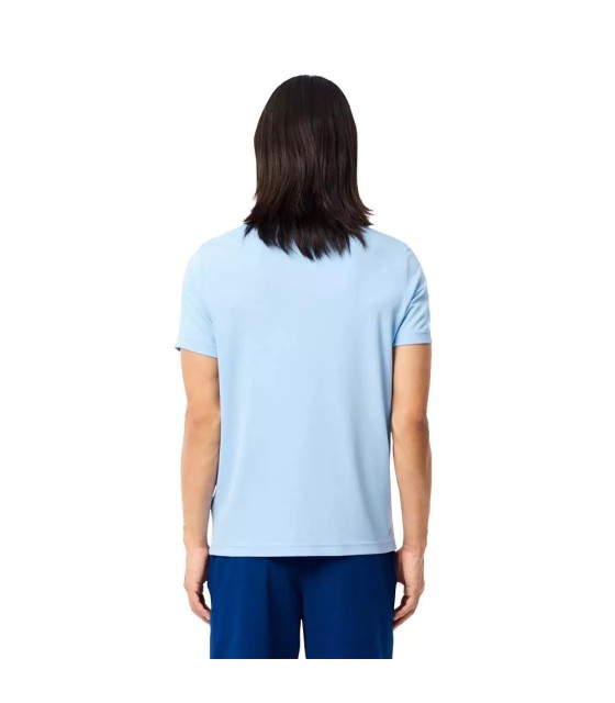 Hellblaues Tennis-Fan-Poloshirt von Lacoste Novak Djokovic | Ipontennis